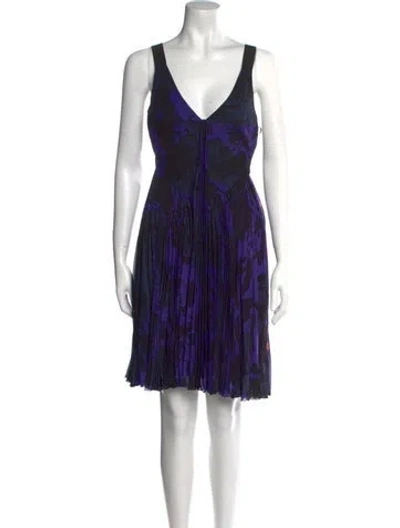Pre-owned Pucci Silk Knee-length Dress In Purple