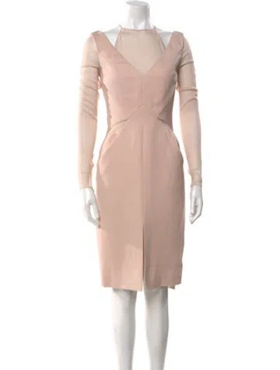 Pre-owned Pucci Silk Knee-length Dress W/ Tags In Pink