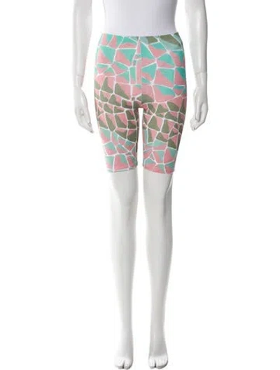 Pre-owned Pucci Silk Knee-length Shorts W/ Tags In Brown