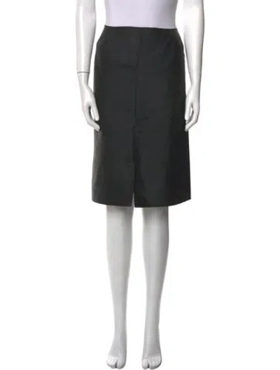 Pre-owned Pucci Silk Knee-length Skirt In Black