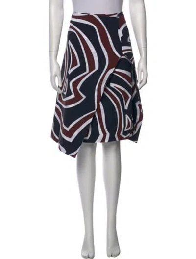 Pre-owned Pucci Silk Knee-length Skirt In Blue