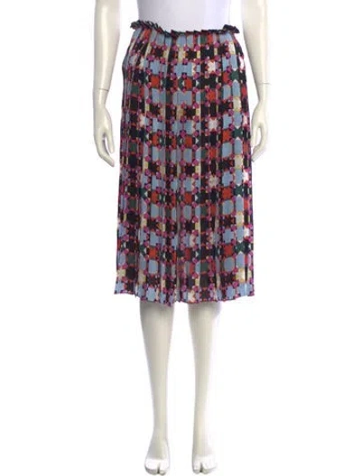 Pre-owned Pucci Silk Knee-length Skirt In Multi