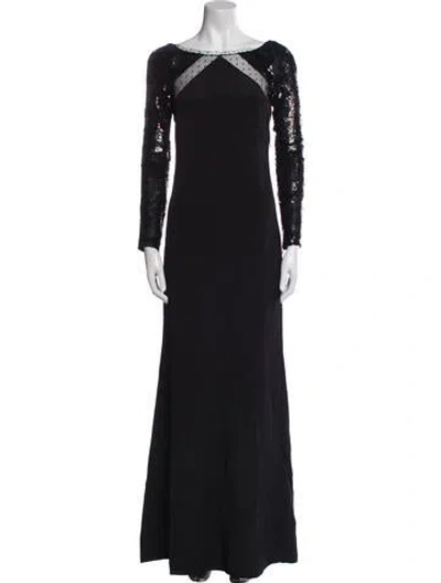 Pre-owned Pucci Silk Long Dress In Black