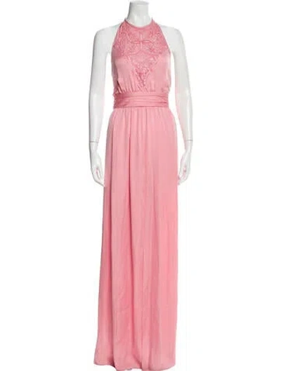 Pre-owned Pucci Silk Long Dress W/ Tags In Pink