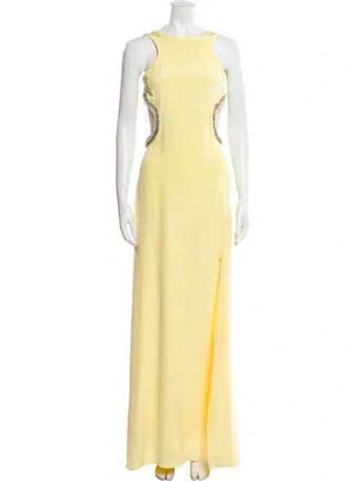 Pre-owned Pucci Silk Long Dress In Yellow