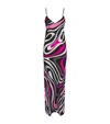 Pucci Marmo-print Maxi Silk Dress