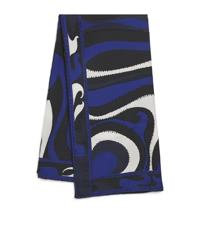 Pucci Silk Marmo Square Scarf In Multi
