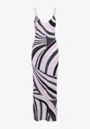 Pucci Silk Maxi Dress In Multi