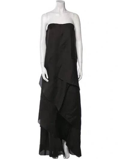 Pre-owned Pucci Silk Midi Length Dress In Black