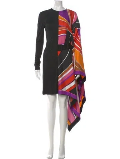 Pre-owned Pucci Silk Midi Length Dress In Multi