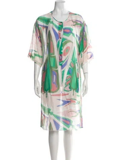 Pre-owned Pucci Silk Midi Length Dress In Pink
