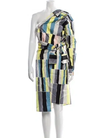 Pre-owned Pucci Silk Midi Length Dress W/ Tags In Yellow