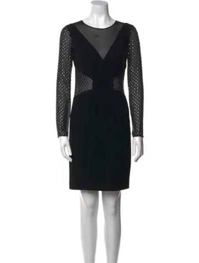 Pre-owned Pucci Silk Mini Dress In Black