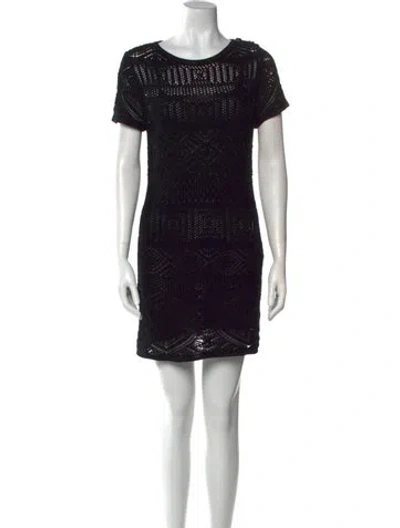Pre-owned Pucci Silk Mini Dress In Black