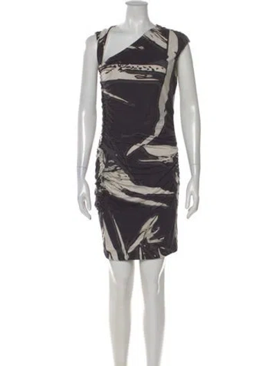 Pre-owned Pucci Silk Mini Dress In Black
