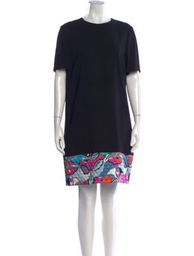 Pre-owned Pucci Silk Mini Dress In Black