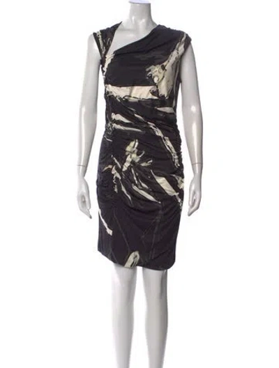 Pre-owned Pucci Silk Mini Dress In Black