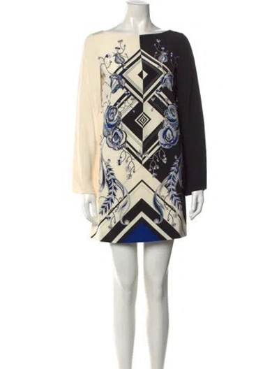 Pre-owned Pucci Silk Mini Dress In Black