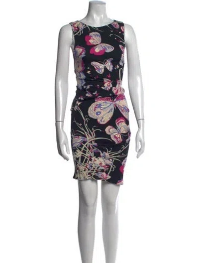 Pre-owned Pucci Silk Mini Dress In Black