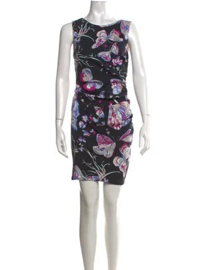 Pre-owned Pucci Silk Mini Dress In Black