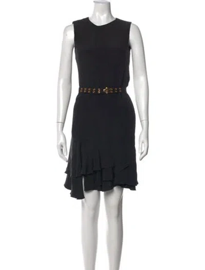 Pre-owned Pucci Silk Mini Dress In Black