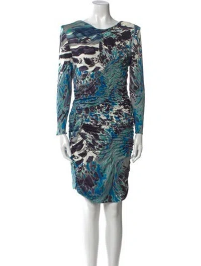 Pre-owned Pucci Silk Mini Dress In Blue