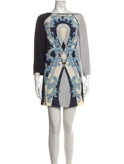 Pre-owned Pucci Silk Mini Dress In Blue