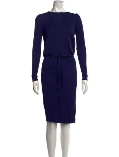 Pre-owned Pucci Silk Mini Dress In Blue