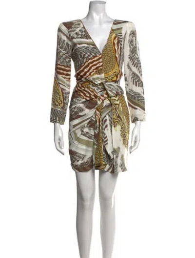 Pre-owned Pucci Silk Mini Dress In Green