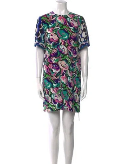 Pre-owned Pucci Silk Mini Dress In Multi