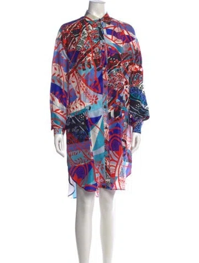 Pre-owned Pucci Silk Mini Dress In Multi