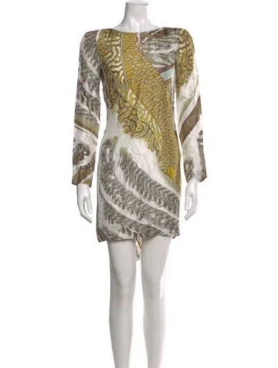 Pre-owned Pucci Silk Mini Dress In Multi