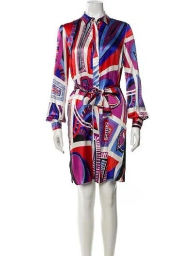 Pre-owned Pucci Silk Mini Dress In Multi