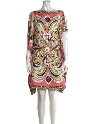 Pre-owned Pucci Silk Mini Dress In Multi
