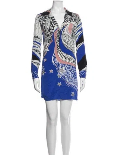 Pre-owned Pucci Silk Mini Dress In Multi