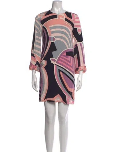 Pre-owned Pucci Silk Mini Dress In Multicolor