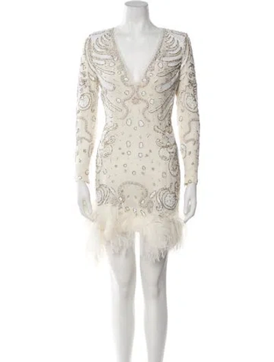 Pre-owned Pucci Silk Mini Dress In Neutral