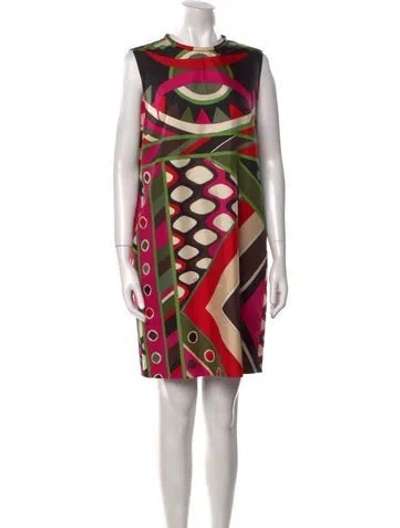 Pre-owned Pucci Silk Mini Dress In Pink