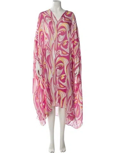 Pre-owned Pucci Silk Mini Dress In Pink