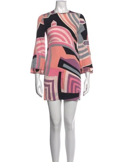 Pre-owned Pucci Silk Mini Dress In Pink
