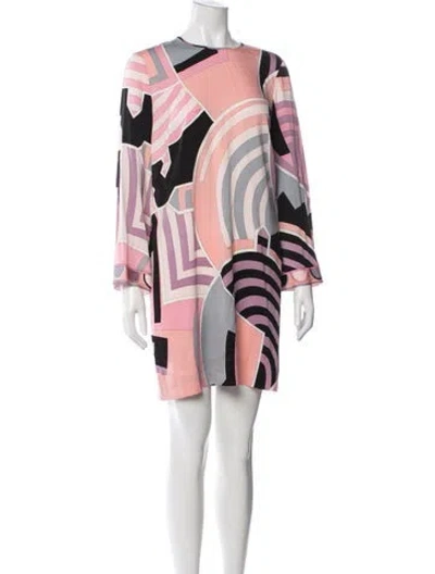 Pre-owned Pucci Silk Mini Dress In Pink