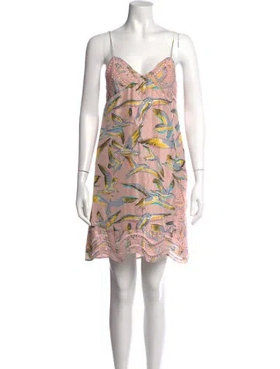 Pre-owned Pucci Silk Mini Dress In Pink