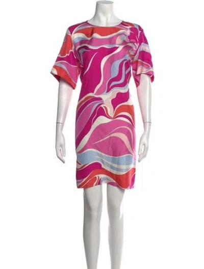 Pre-owned Pucci Silk Mini Dress In Purple