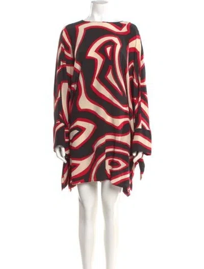 Pre-owned Pucci Silk Mini Dress In Red