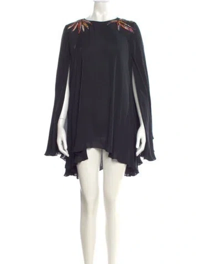 Pre-owned Pucci Silk Mini Dress W/ Tags In Blue