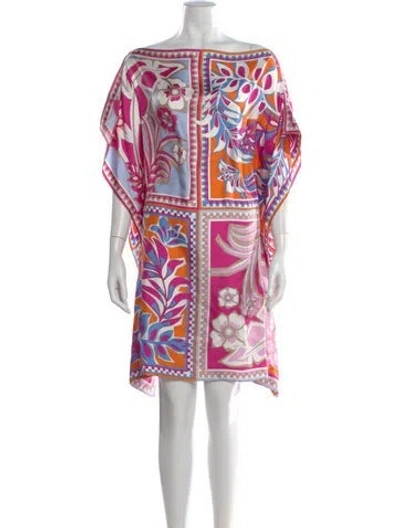 Pre-owned Pucci Silk Mini Dress W/ Tags In Multi