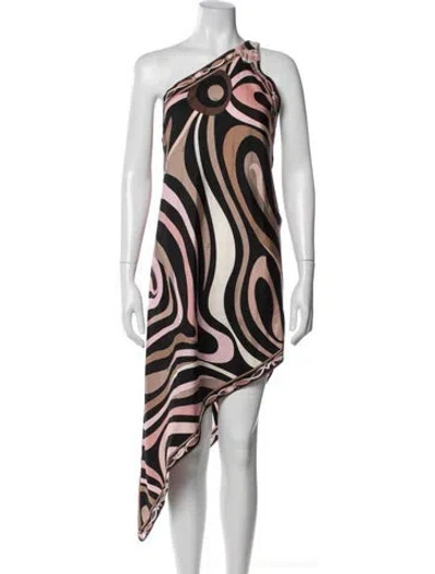 Pre-owned Pucci Silk Mini Dress W/ Tags In Multi