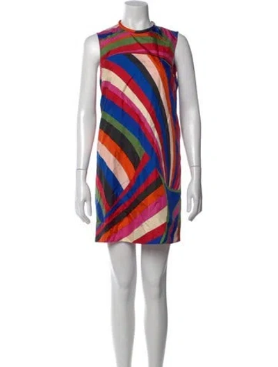 Pre-owned Pucci Silk Mini Dress W/ Tags In Orange