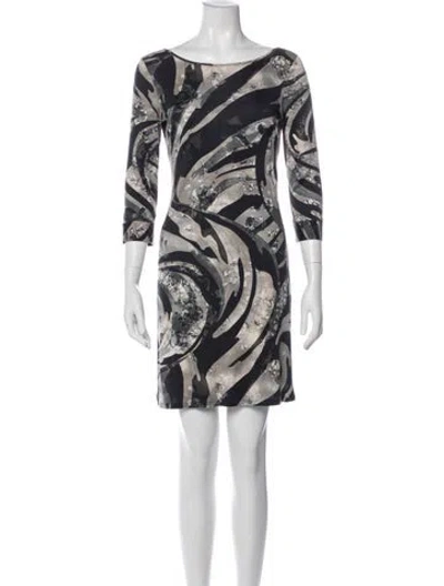 Pre-owned Pucci Silk Mini Dress In White