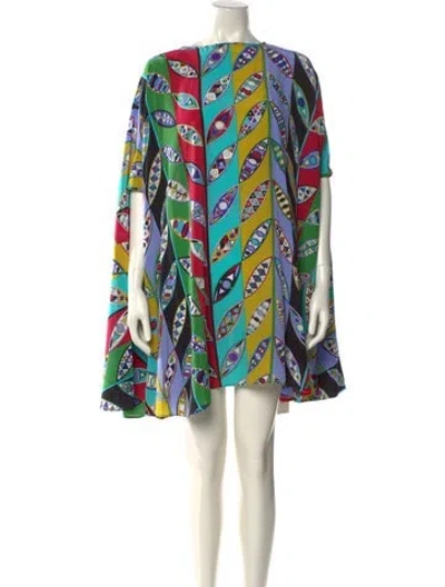 Pre-owned Pucci Silk Mini Dress In Yellow